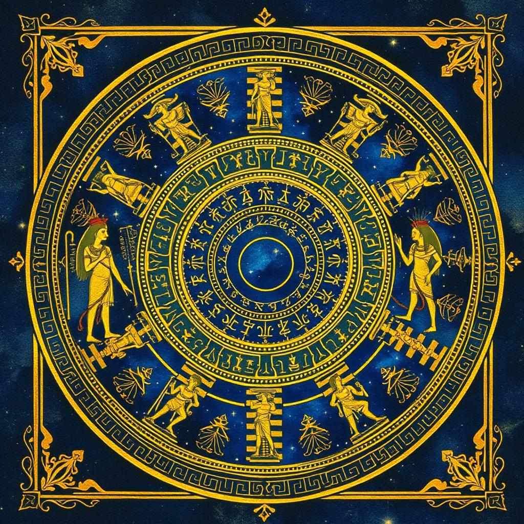 Hellenistic Decans oracle card