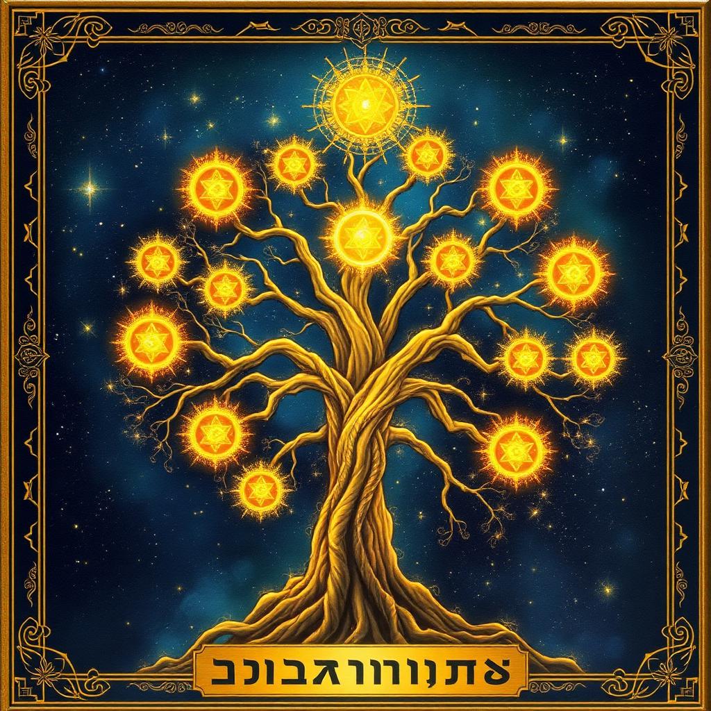Kabbalah (Tree of Life) oracle card